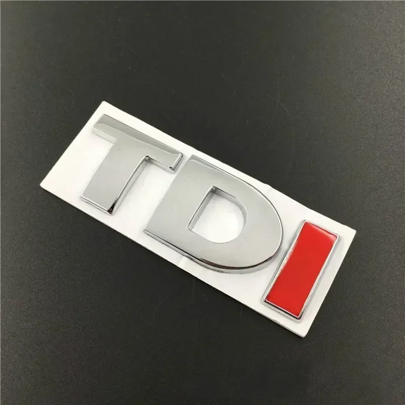 3D Metal TDI Letters Emblem Badge Sticker Decals for VW Golf 4 5 6 7 JETTA PASSAT MK2 MK4 MK5 MK6 MK7