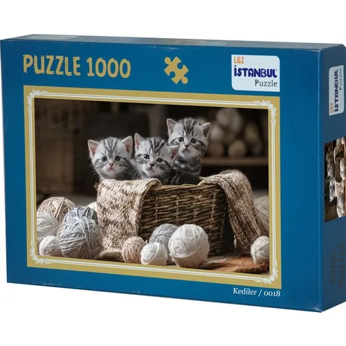 Man Games Cats 1000 Piece Jigsaw Puzzle