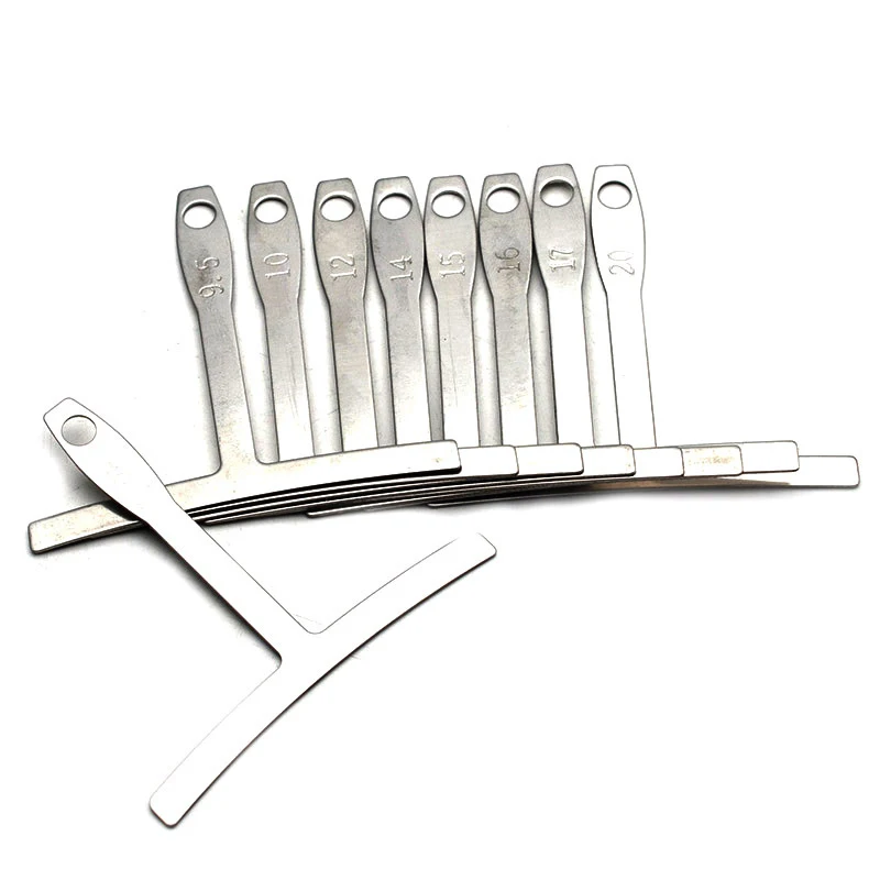 9Pcs Guitar Under String Radius Gauge Stainless Steel Builder luthier tools bass strings Repair Set Measure