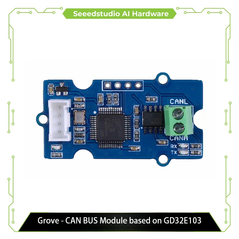 GD32E103 Grove CAN BUS Module Arduino compatible based on GD32E103 microcontroller, 5Mb/s CAN FD,Support AT command