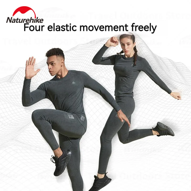 Naturehike-HeatMax Roupa Interior Térmica para Homens e Mulheres, Auto-Aquecimento, Fitness, Esqui, Função Esportiva, Trabalho de Escritório, Inverno