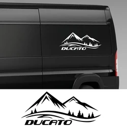 Mountain Styling Car Back Door Stickers Vinyl Decor Decals For Fiat Ducato Maxi Ⅲ 8 35 Van Camper Auto Body Tuning Accessories