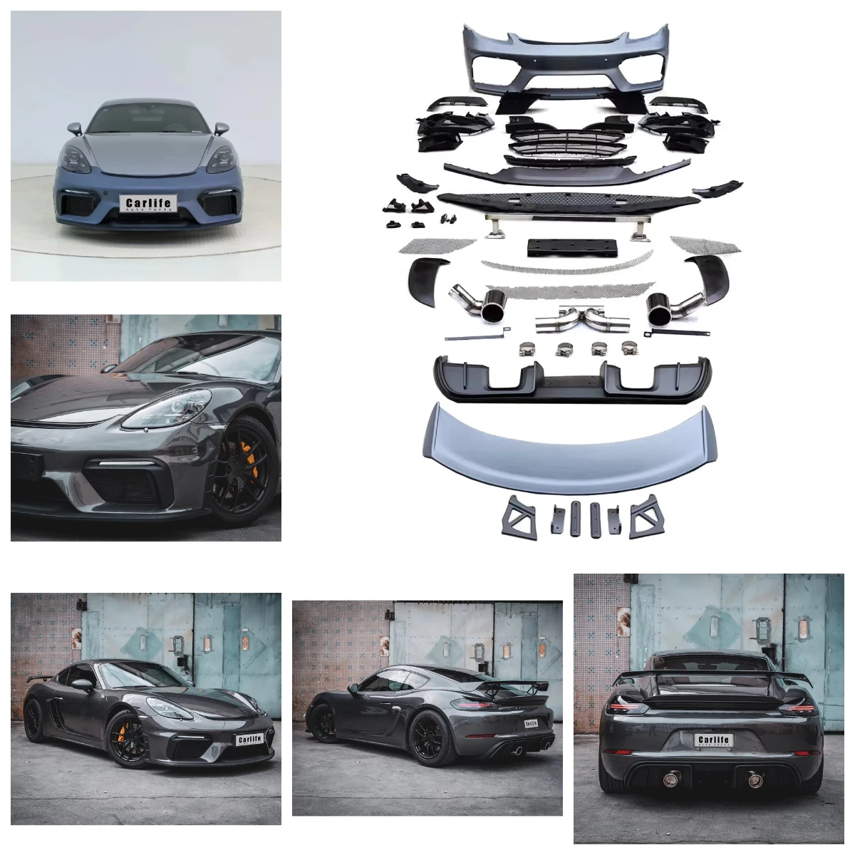 

Hot Selling Bumpers Bodykit for Cayman 718/981 Upgrade to GT4 Model.