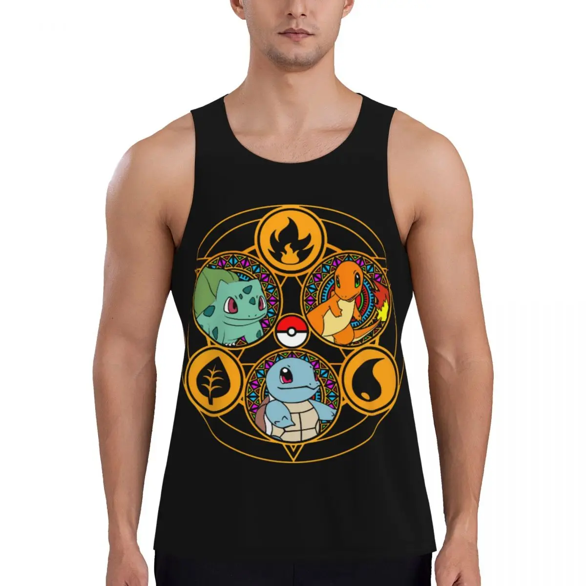 Alchemical Bodybuilding Tank Tops Weste Kompressionsshirt Herren ärmelloses Unterhemd Blastoise Squirtle Gym Fitness Kleidung