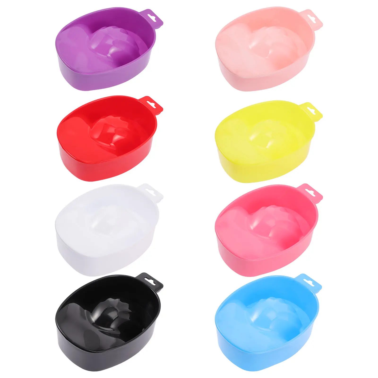 

Набор из 8 чаш для замачивания ногтей с углублением для рук, удобный дизайн, для маникюра, удаления гель-лака, инструмент для салонов красоты