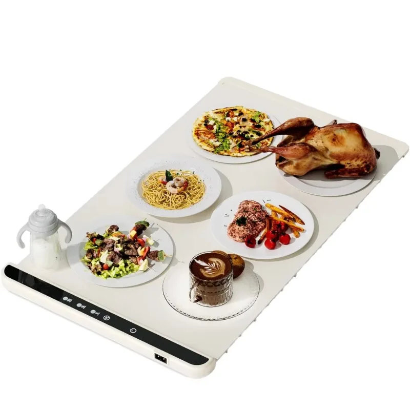 

Портативная силиконовая доска для горячей разделения с таймером, регулируемый нагрев 1-8 часов, пищевой ПП + силикон для домашнего использования на кухне