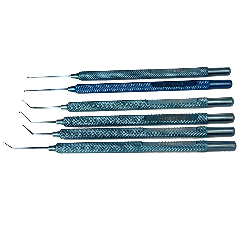 

Kuglen Iris Hook and Lens Manipulator Jaffe-Knolle Iris&Fukasaku Small Pupil Snapper Hook Eye Surgical Tool