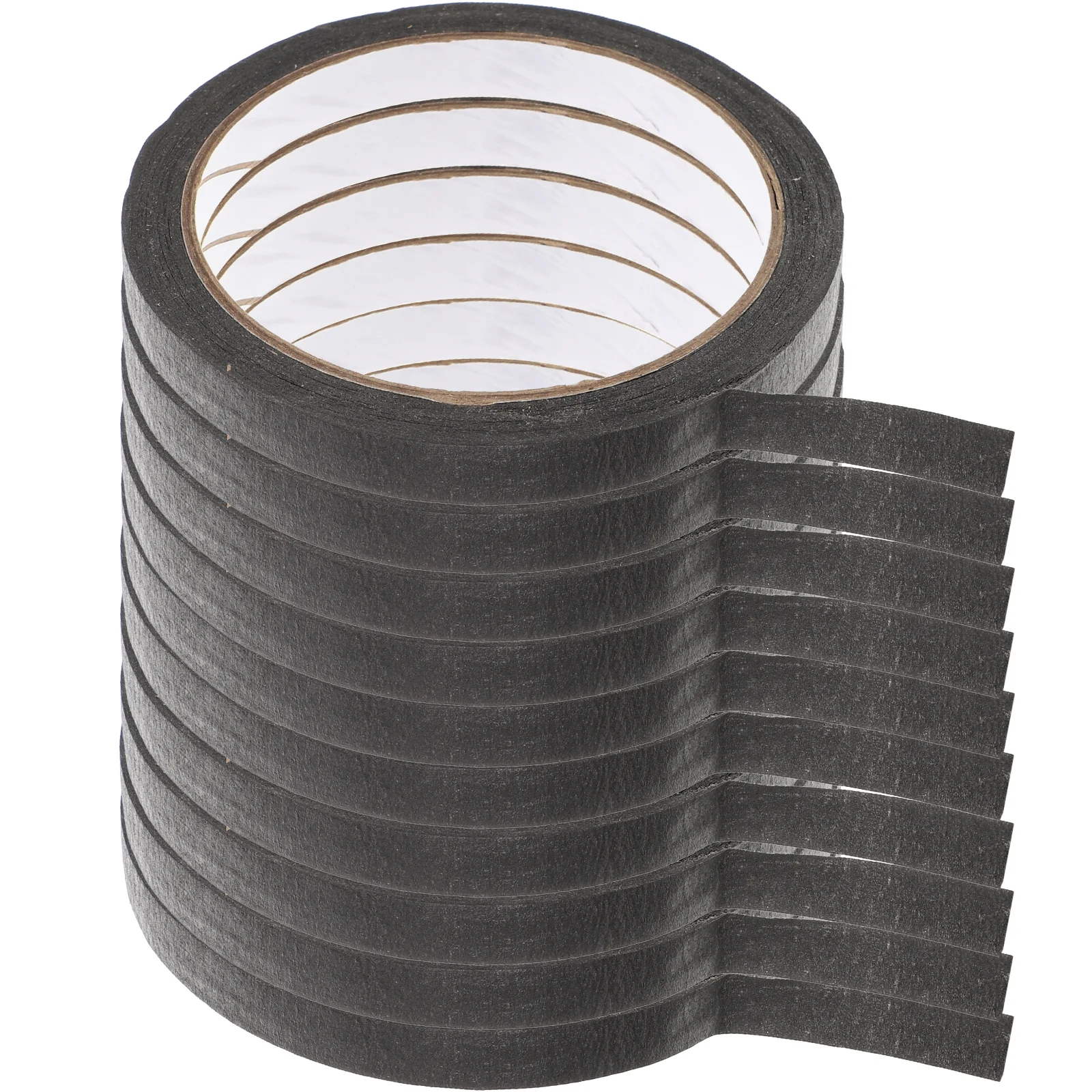 Advanced Wrinkle Paper Durable Masking Tape for Painting DIY Easy Peel Reusable Adhesive Tapes Black Washi Paper