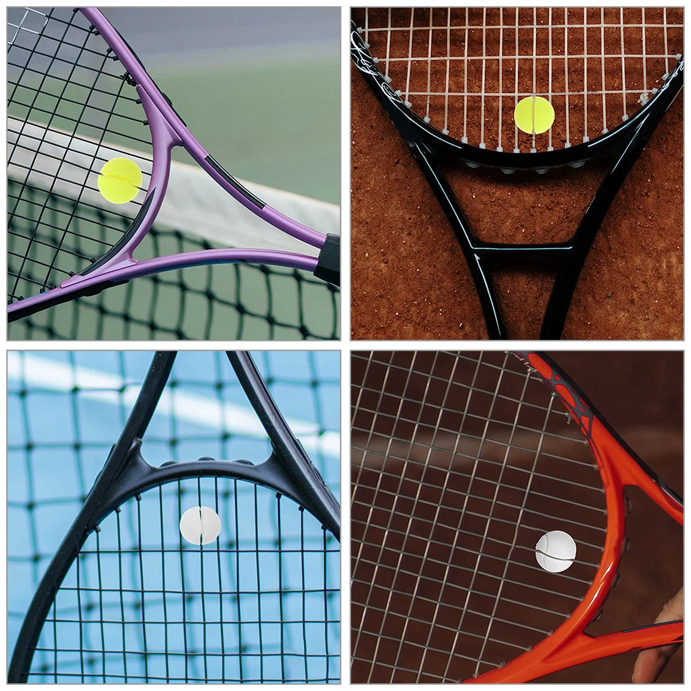 

2Pcs Plastic Tennis Racket Dampener Vibration Reducer Tiny Size Easy Install Fashionable Decorative Tennis Dampener for Racket
