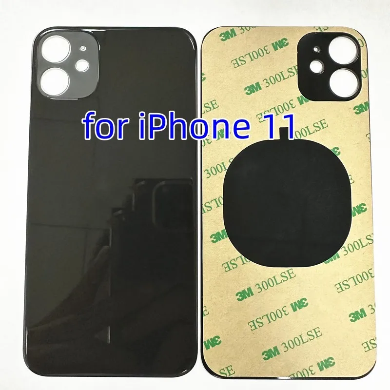 Big Hole Camera for iPhone 11 Back Rear Housing Back Glass Cover with CE Sticker Rear Panel Replacement for iPhone 11