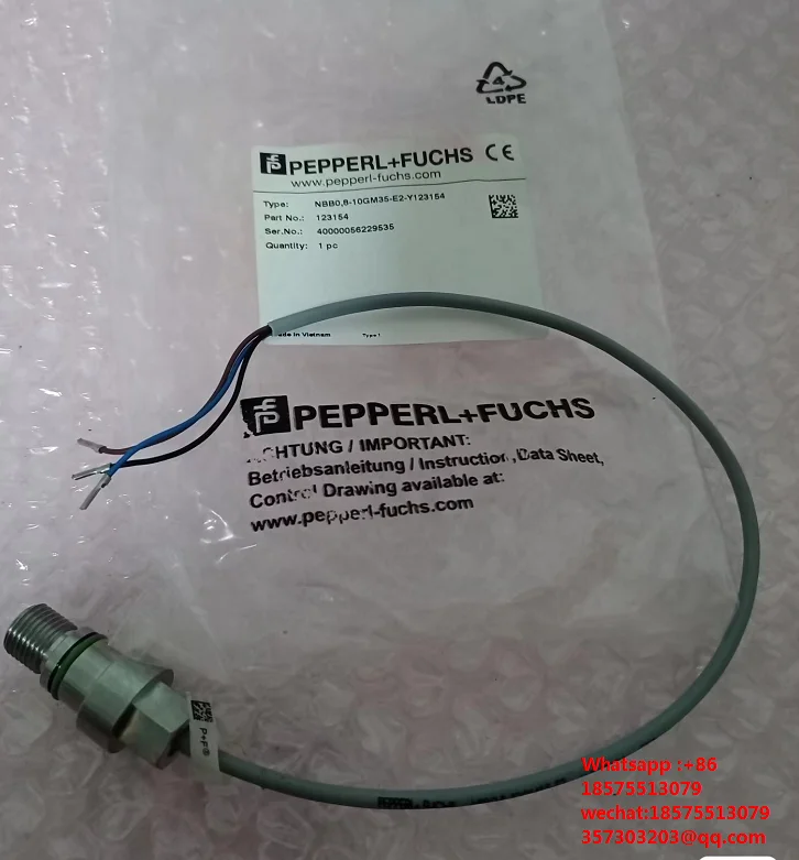 

For PEPPERL+FUCHS NBB0.8-10GM35-E2-Y123154 High Pressure Proximity Switch Explosion-proof Sensor 123154