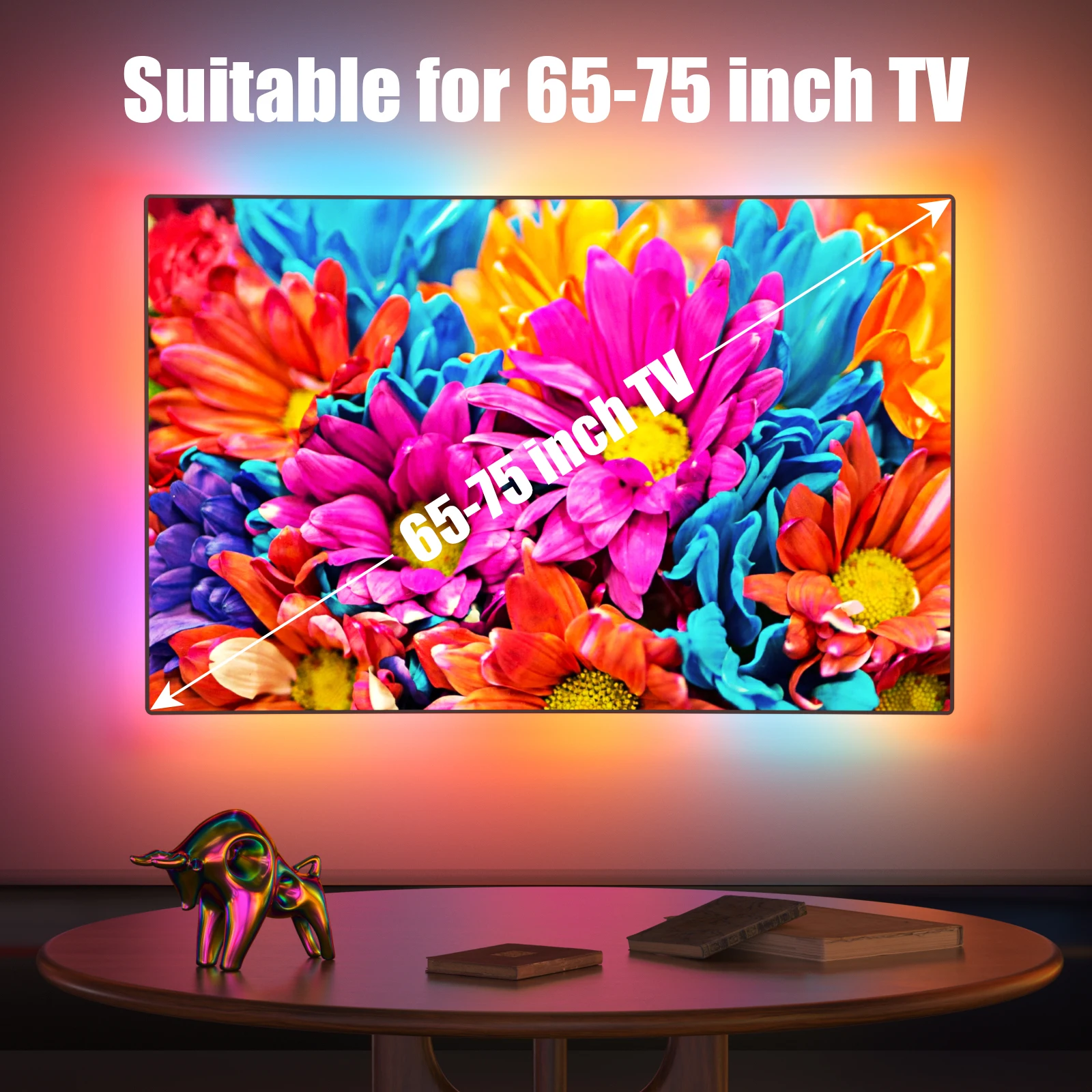 LED 스트립 조명 5050 RGB 드림 컬러 앰비언트 TV 키트, 데스크탑 PC 화면 배경 조명, 5V USB, 3 m, 4 m, 5m