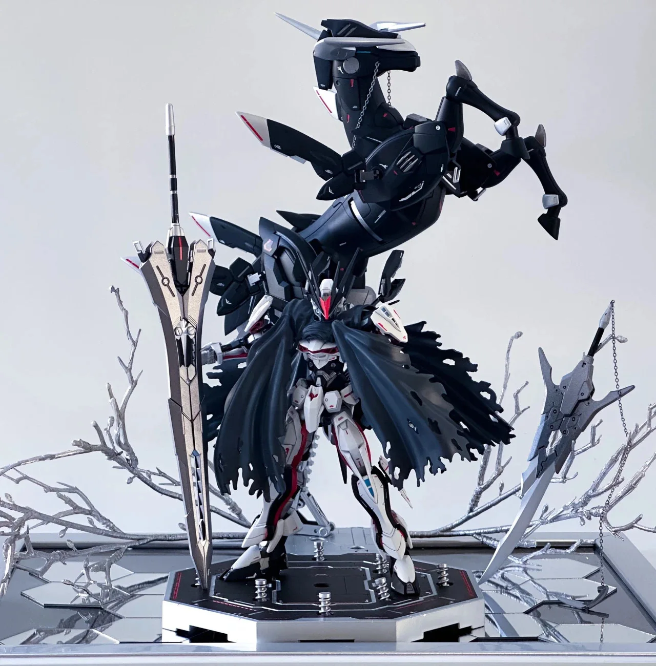 Anime Figure Hg Heretical Cloak King Assembled Model Figure 1/144 Model Anime Peripheral  Mecha Warrior Handmade Children'S Gift