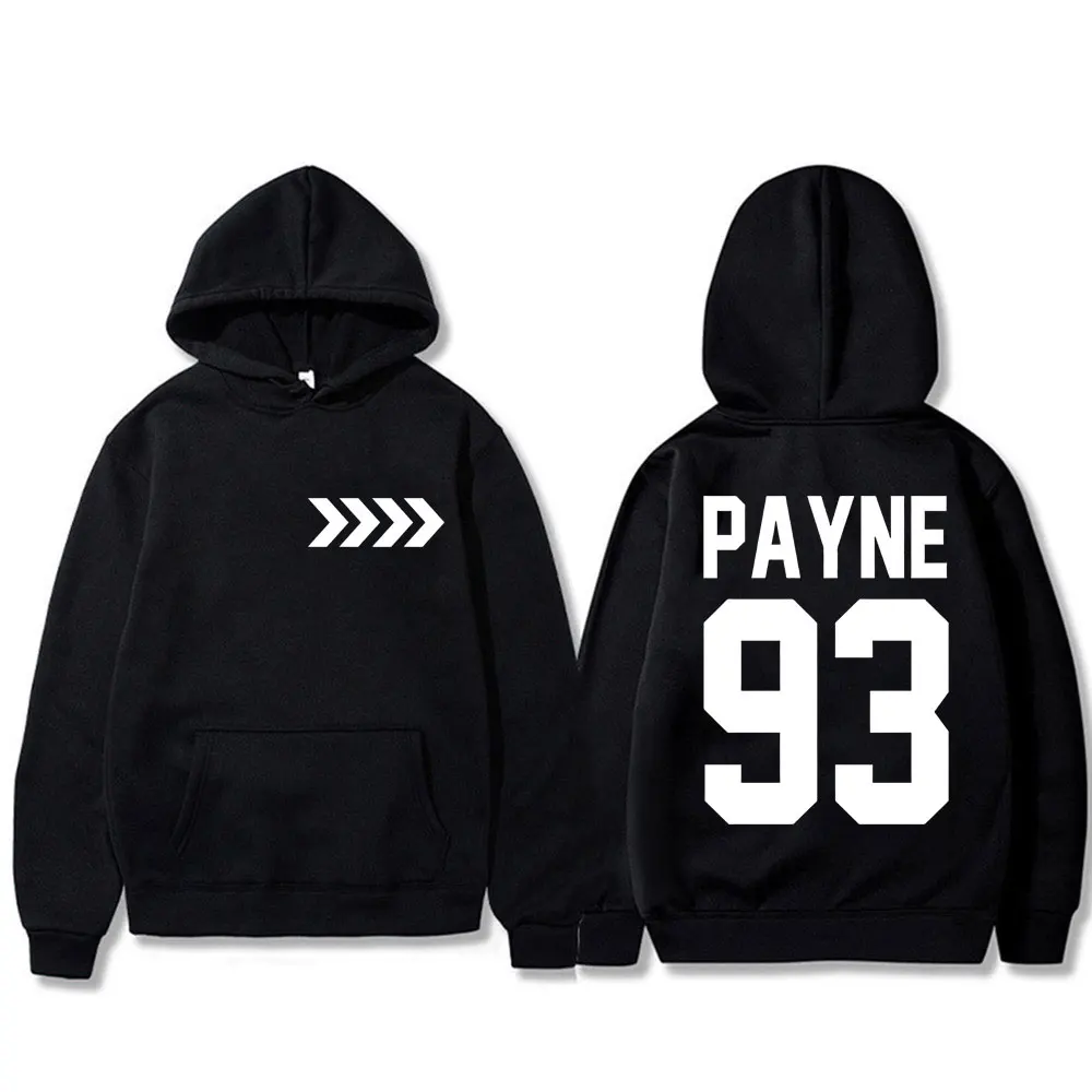 Liam Payne Tribute Graphic Hoodie Payne 93 Merch Hip Hop Harajuku Vintage Sweatshirt Oversized Fleece Warm Men Women Pullovers