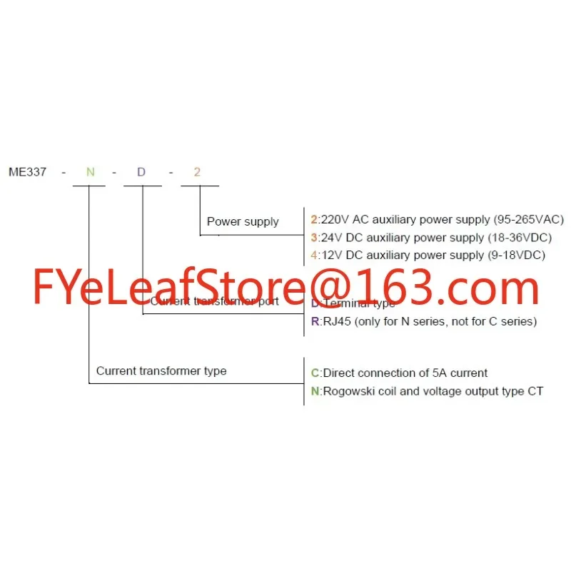 3-phase multifungsi power meter Analyzer ME337 3 phase meteran energi listrik