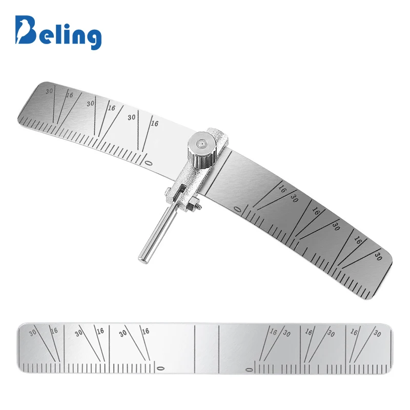 Beling Dental Implant Locating Guide 2 Angle Ruler Set Surgical Planting Positioning Locator Gauge Autoclavable Lab Instrument