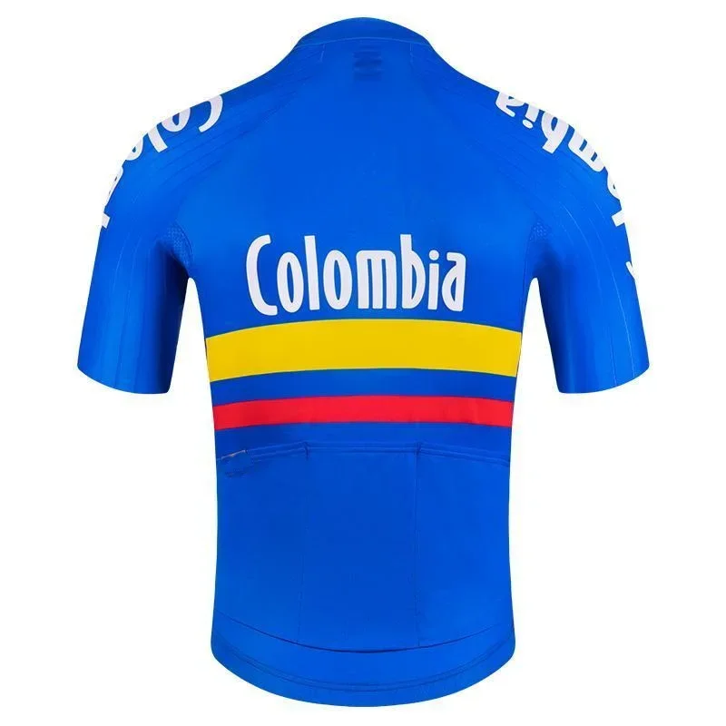 LASER CUT 2024 COLOMBIA NATIONAL TEAM SHORT SLEEVE CYCLING JERSEY SUMMER CYCLING WEAR ROPA CICLISMO+BIB SHORTS