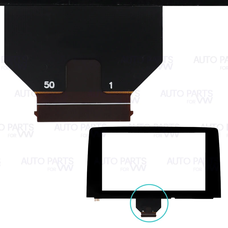 8 Inch Touch Screen Glass Digitizer 50 Pins For Mazda CX-9 2016-2020 TK49-611J0B Car DVD Multimedia Player Navigation Radio