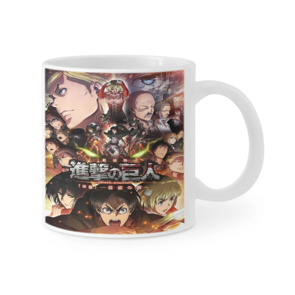 Wings of Liberty Attack on Titan Retro Ceramics Coffee Mug Cute Gamer Birthday Gift Back To School Mug