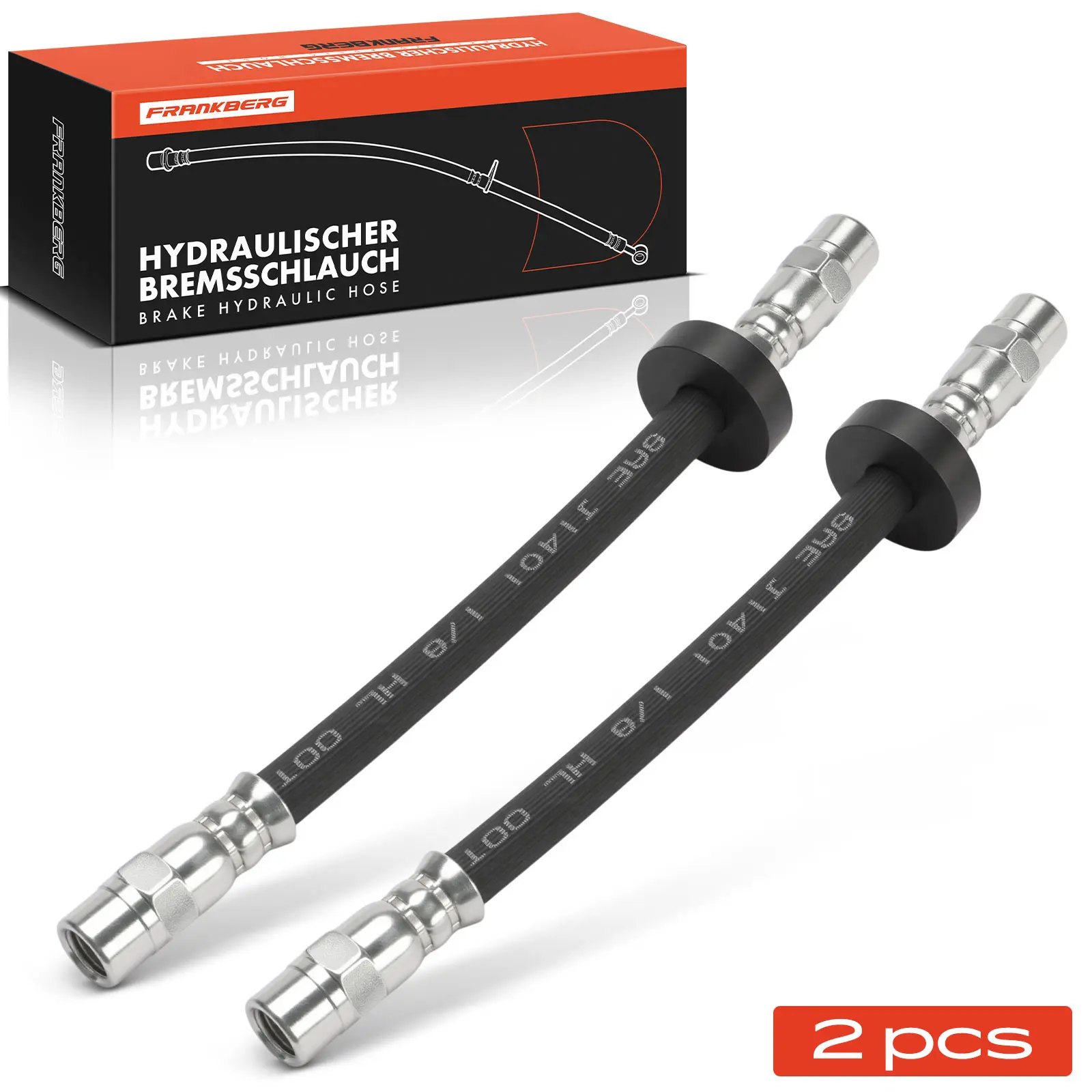 Frankberg 2x Bremsschlauch Hinterachse Links Rechts für Audi A6 4A2 A6 Avant 4A C4 Jetta I 16 Jetta II 165 1973-1997 443611775D