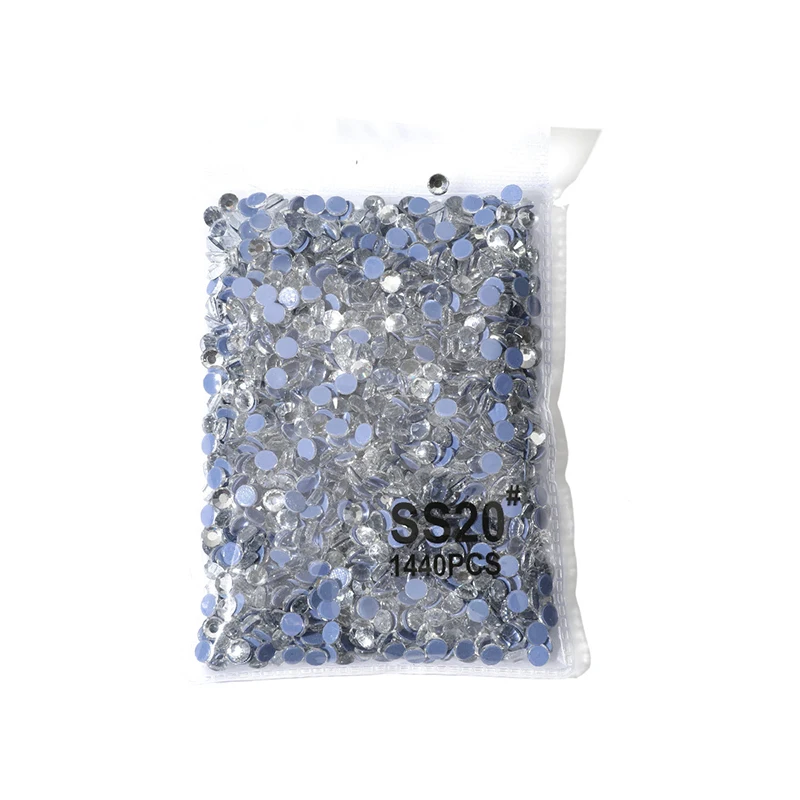1000/1440pcs Rhinestones SS3-SS20 FlatBack Strass เย็บผ้าตกแต่งเล็บ