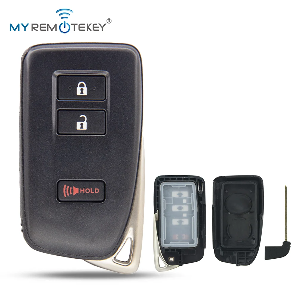 REMTEKEY FCC HYQ14FBA مفتاح ذكي قذيفة 3 زر ل 2015-2020 لكزس NX200T NX300h NX300 P/N 89904-78460