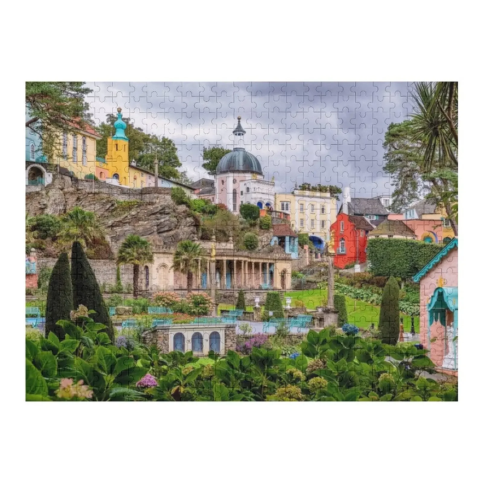 

Portmeirion, Wales Jigsaw Puzzle Personalized Custom Child Gift Personalized Gift Puzzle