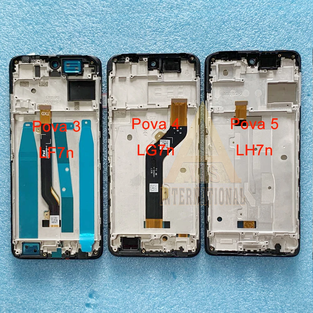 Tested For Tecno Pova 2 Pova 3 Pova 4 LCD Display Frame Touch Panel Digitizer For Infinix Note 10 X693 Note 10 Pro 11 Pro X697