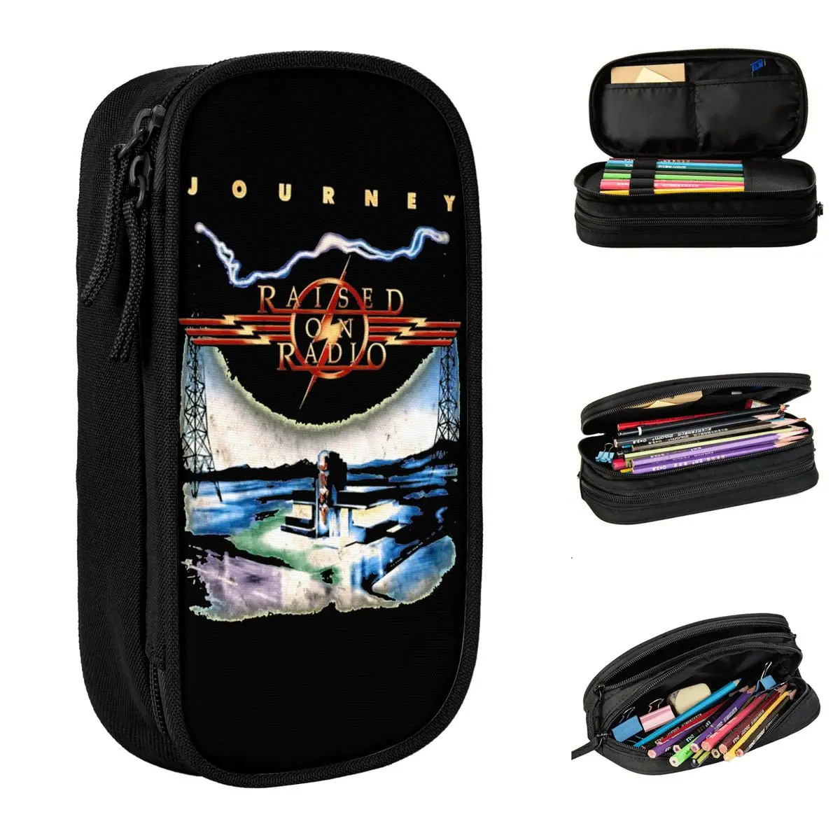 Journey Rock Band Tour 2024 Accessories Pencil Case Large Capacity Office Steve Perry Pencil Case Stationery Perfect Gifts