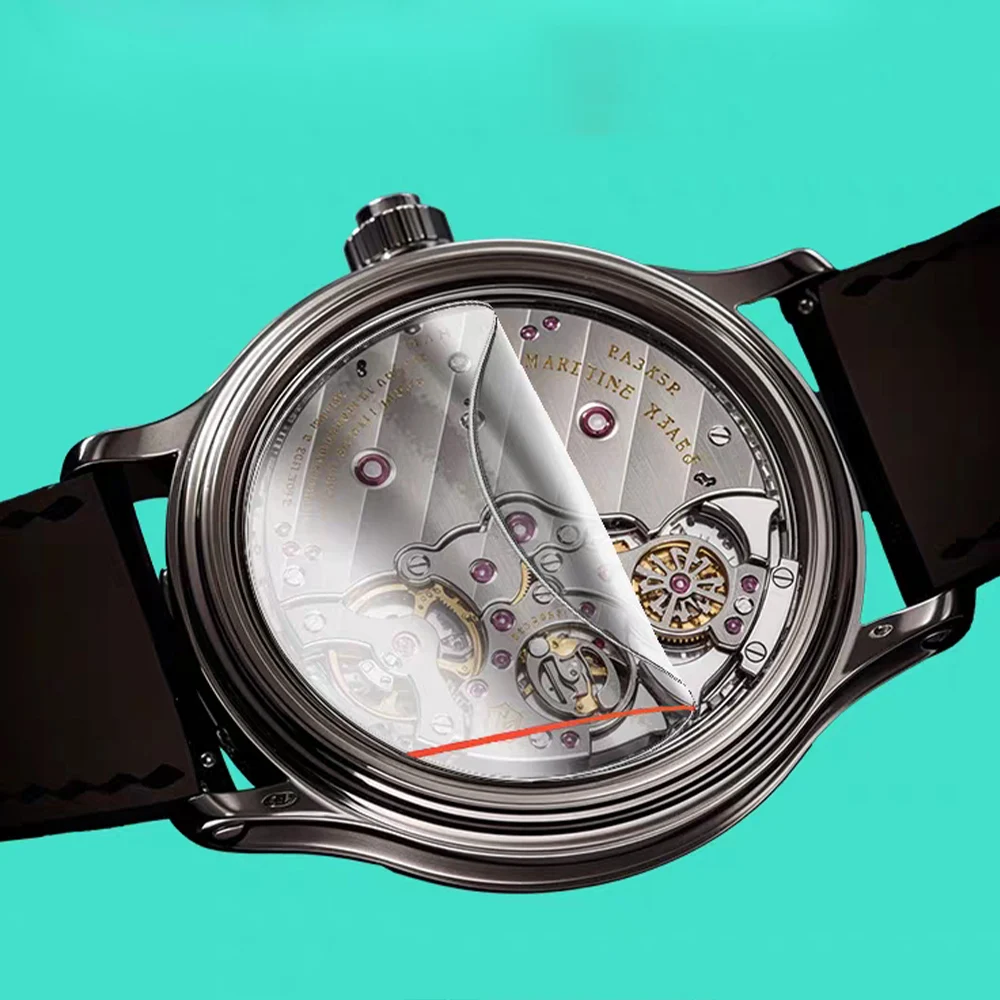 20/50/100PCS Orologio Indietro Proteggere pellicola Adesivo coperchio inferiore pellicola adesiva trasparente antigraffio Custodia per orologio adesivo posteriore