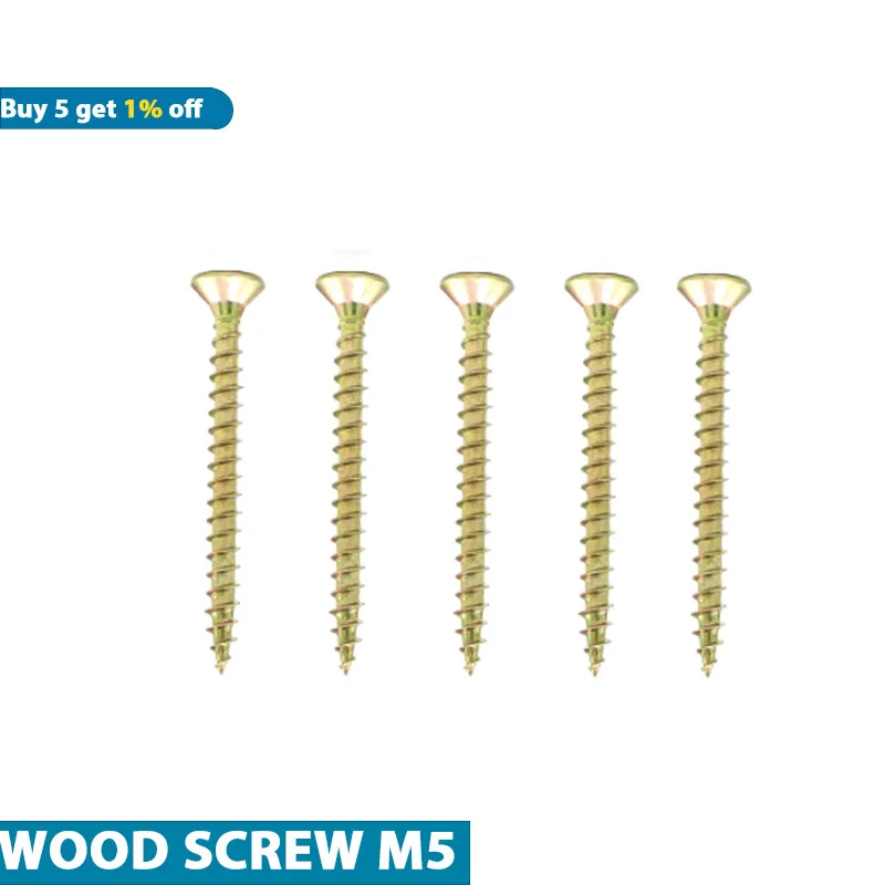 

Tornillos Para Madera Cross Flat Round Head M5 Construction Screws Colored-plating Self Tapping Screws for Cabinet Wholesale