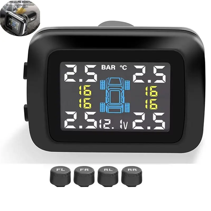 TPMS Tire Pressure Monitoring System With Cigarette Lighter Display