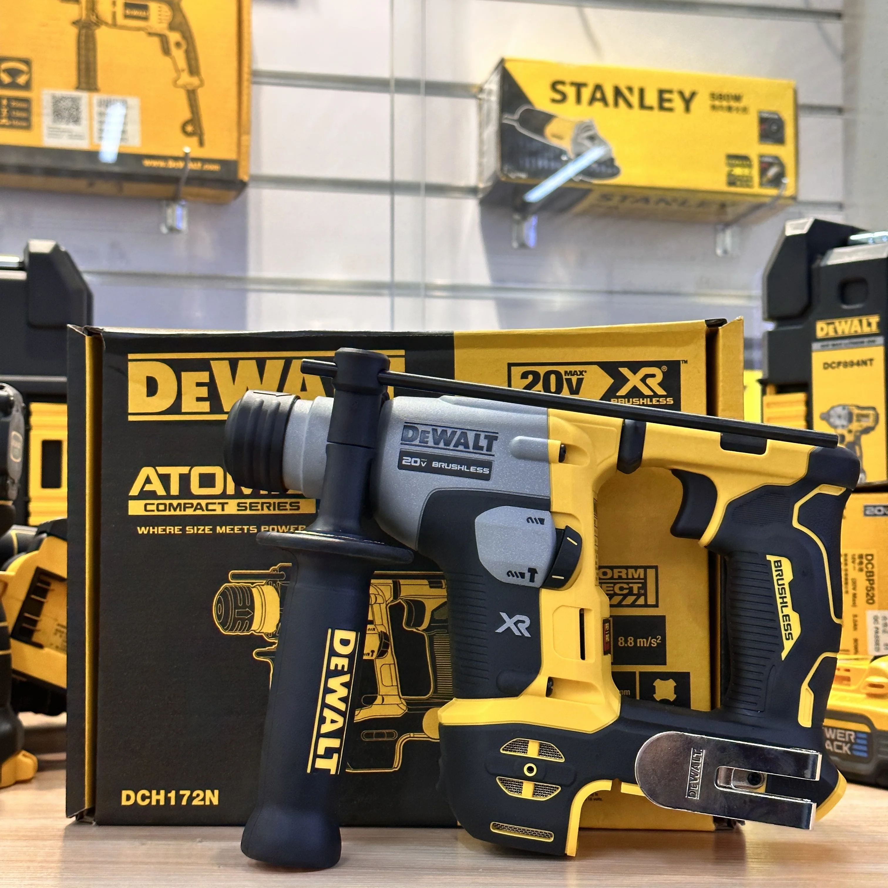 DeWalt DCH172N Compact Hammer Cordless Rechargeable Electrical Hammer Drill 5/8 Inch 20V MAX Hammer Bare Metal Power Tools