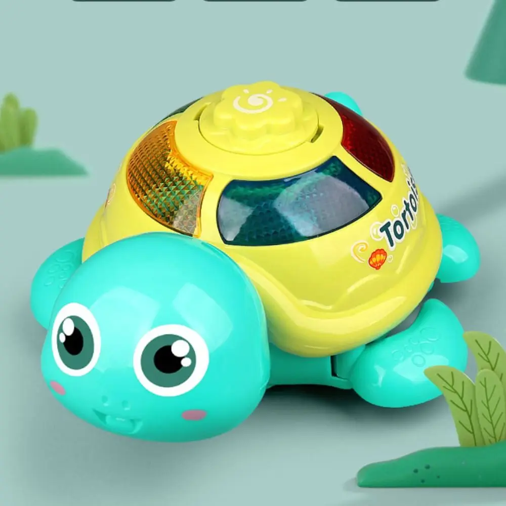 Plastic muzikaal kruipend schildpadspeelgoed Simulatie Interactief leggen Eieren Schildpadspeelgoed Ornament Geluid en licht Muzikaal schildpadspeelgoed