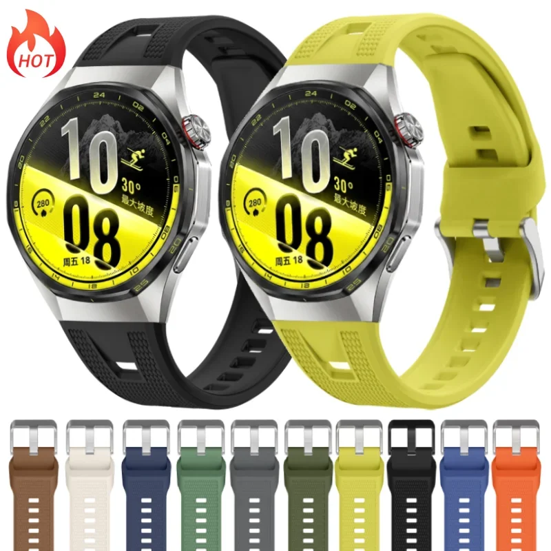 Cinturini in silicone morbido da 22 mm per Huawei Watch GT7 Pro 46 mm, cinturino per smartwatch HUAWEI WATCH GT 7 Pro, accessori per braccialetti.