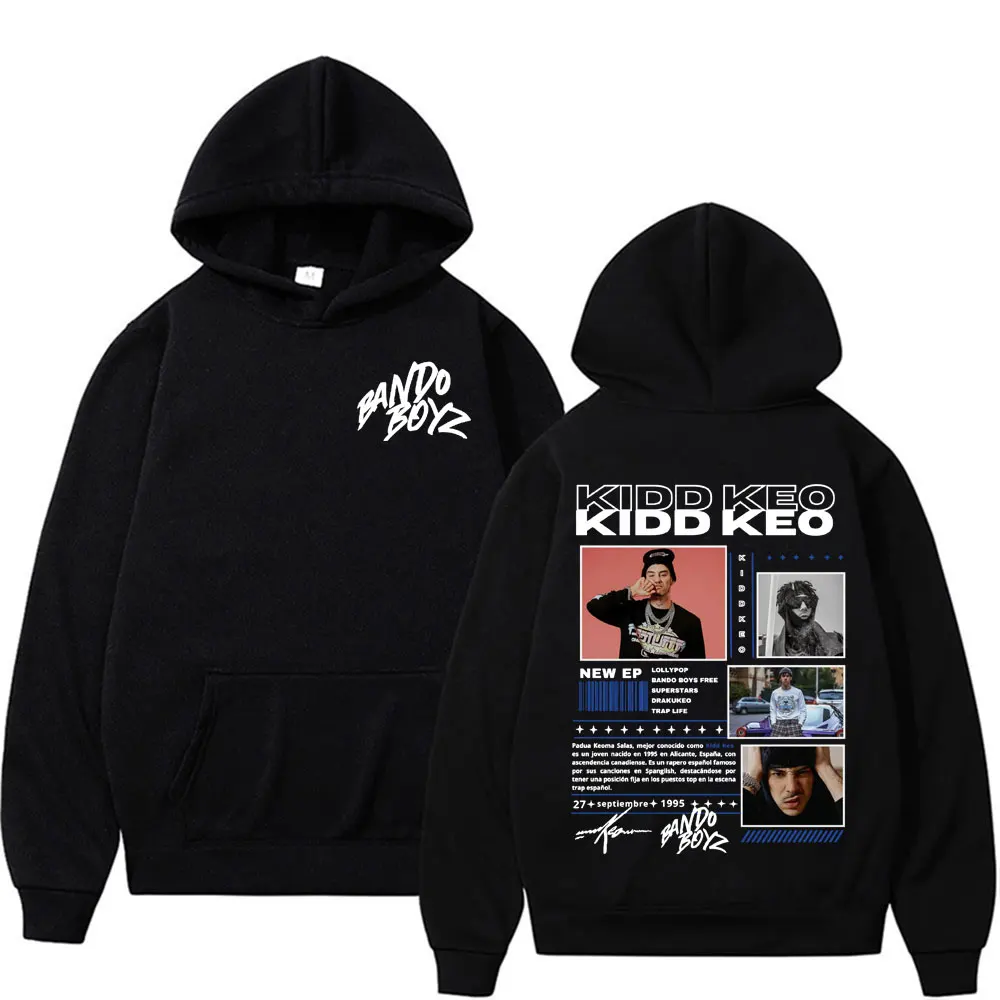 Rapper Kidd Keo Bando Boyz Tour Merch Sweatshirt Men Women's Harajuku Hip Hop Punk Street Hoodies Casual Comfort Oversized Hoody