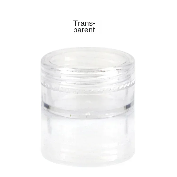 100 stücke 2g/5g/10g Leere Kosmetische Make-Up Jar Töpfe Kunststoff Probe Container Transparente Probe flaschen Lidschatten Creme Lip Balm