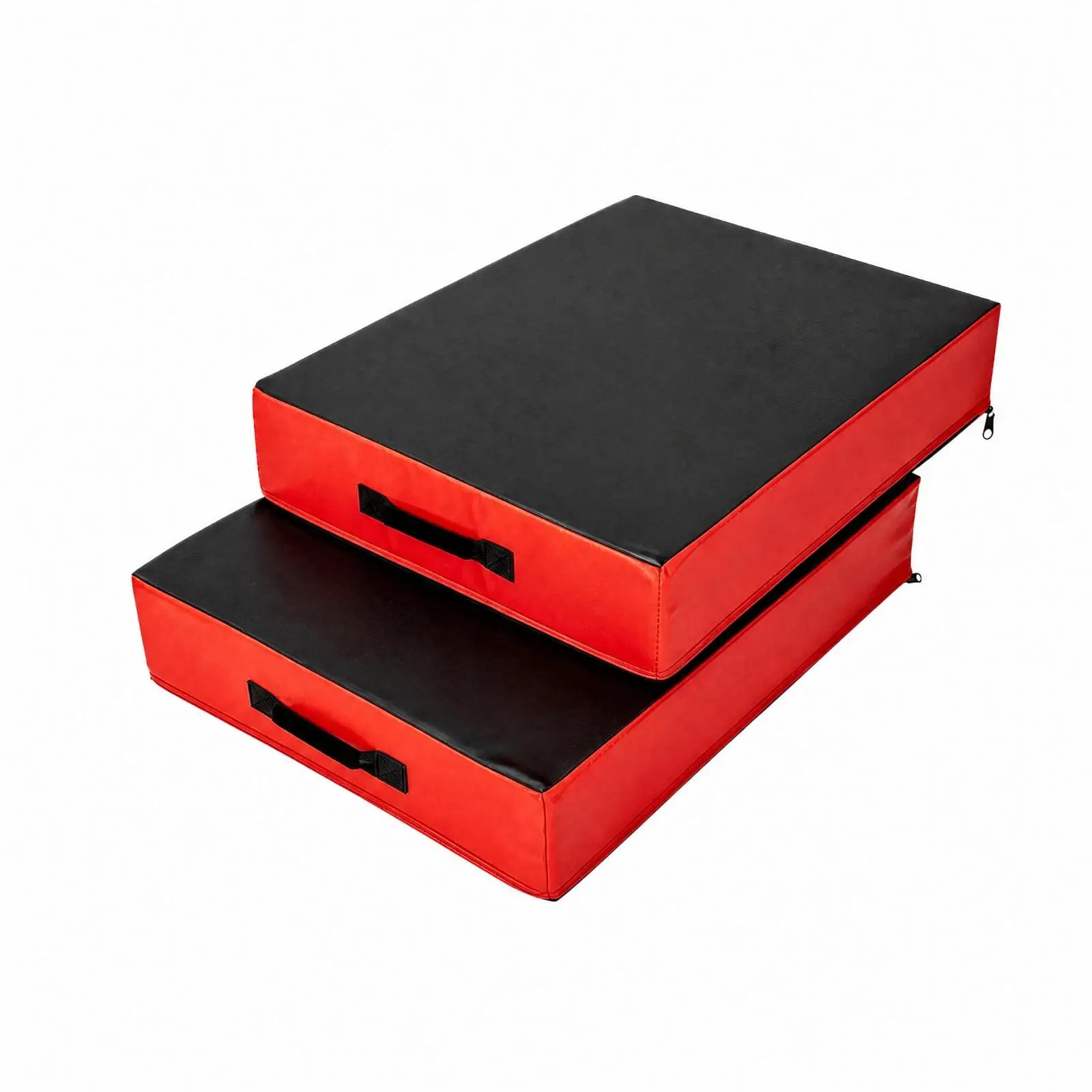 2 Pieces Barbell Impact Pad Mat Shock-Absorbing Barbell Landing Mat with