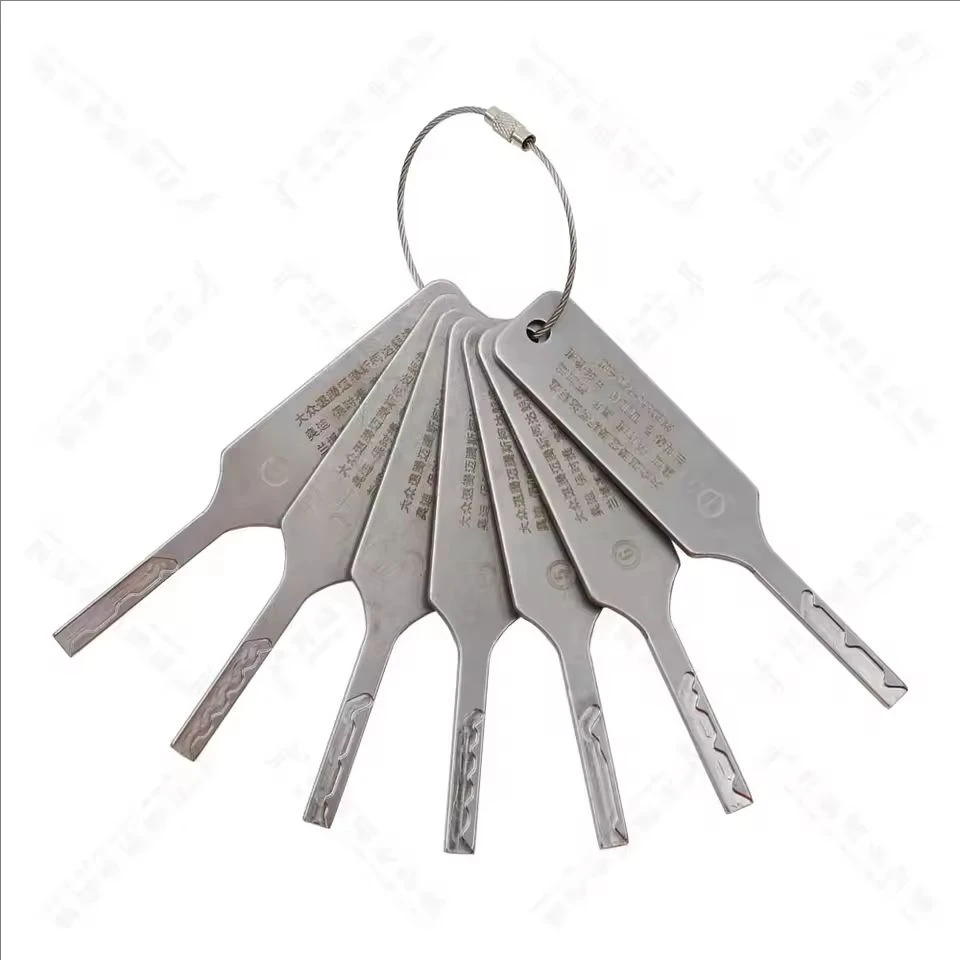 7 IN 1 HU66 Auto Locksmith Tool 7 Pieces Different Length Teeth Key Set for VAG Generation 2 For Volkswagen Skoda