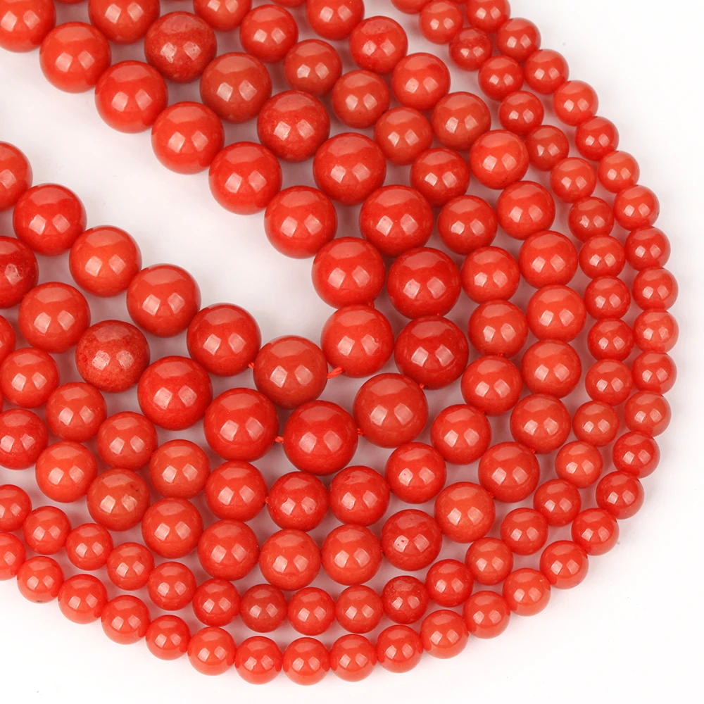 6-10mm Natural Southern Red Agate Jade Round Loose Spacer Beads for Jewelry Making DIY Bracelets Earring Accessories
