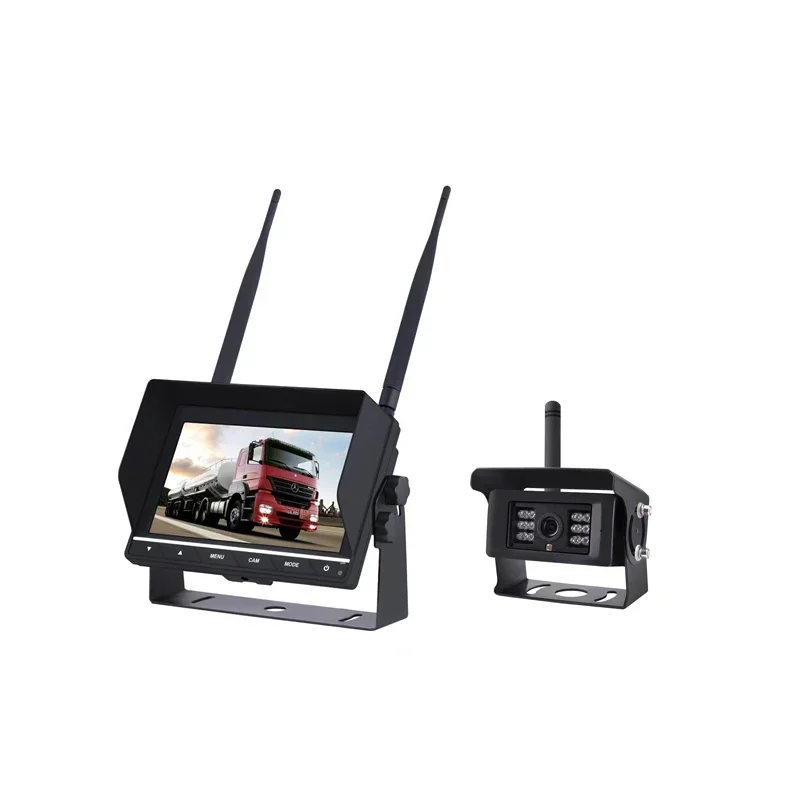 Easy Install 7 inch 4 CH Car Monitor Wireless Car Rearview Camera System