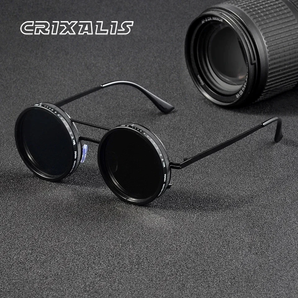 Adjustable Dimming UV400 Sunglasses for Outdoor Activities