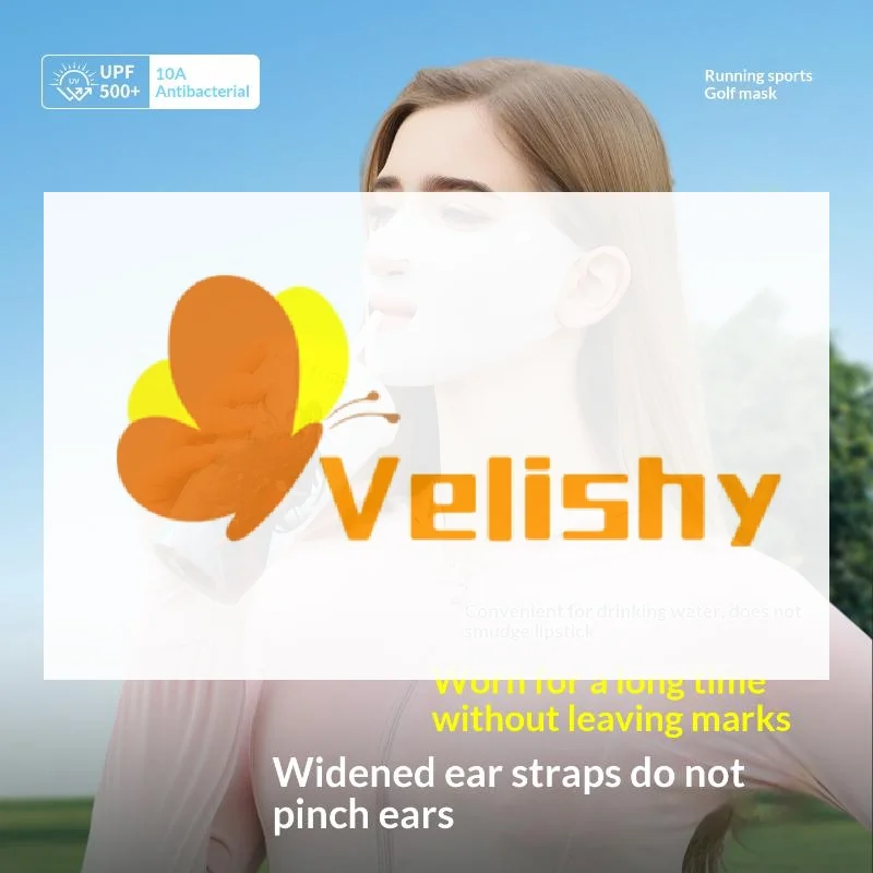 

Летняя защитная маска для лица от ультрафиолета для женщин, спортивная маска с креплением на уши, дышащая, с открытым носом, для бега и велоспорта