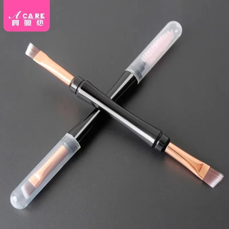 DX01/Eyebrow brush/Double Head/B1PQ9-Eyebrow Brush Eyeshadow Bevel Eyebrow Powder Brush Portable Tool Female Eyelash Bro