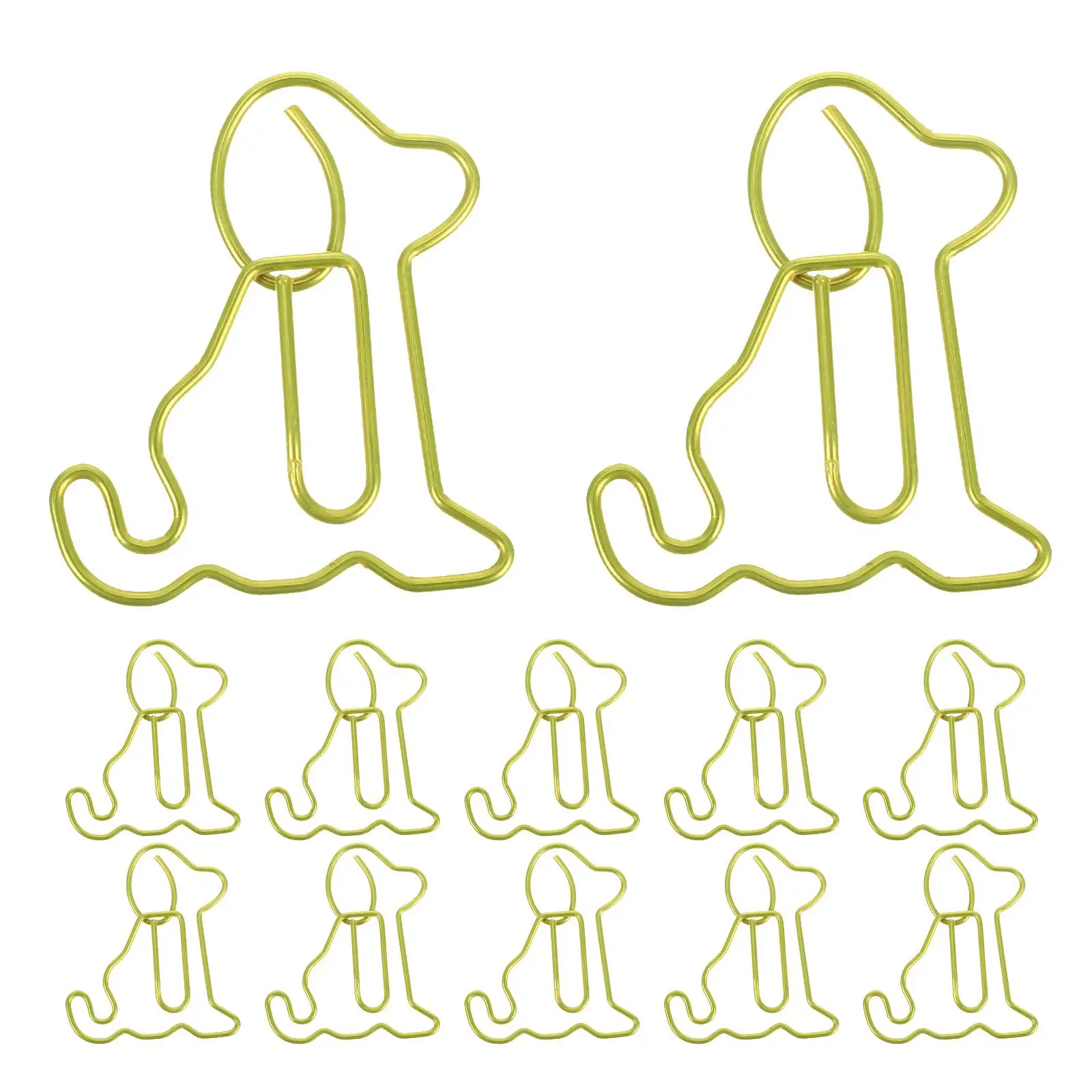 

50 Pcs Dog Paper Clips Small Metal Office Supplies Cute Animal Craft Bookmark Novelty Bookmarks Desk Organizers