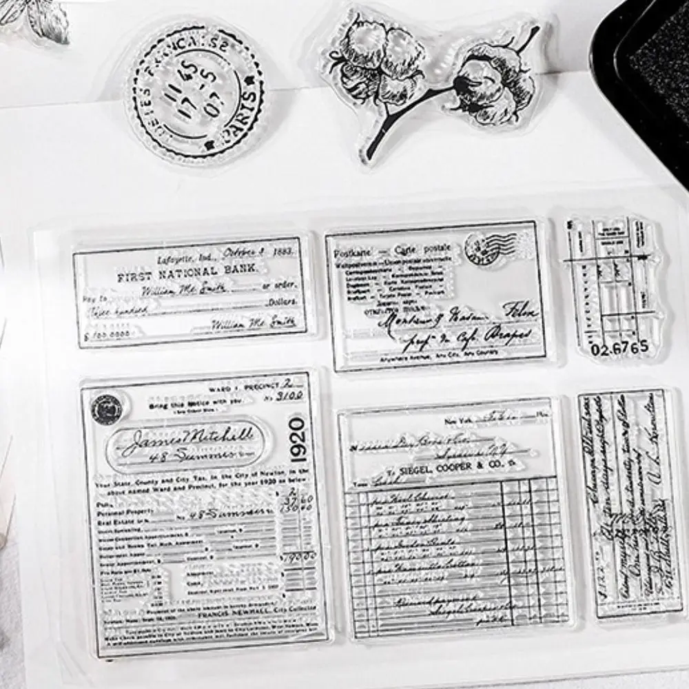 Conto Forniture di cancelleria Farfalla Timbro in silicone trasparente Album di diario fai-da-te Decorazione di album Timbro con sigilli in rilievo