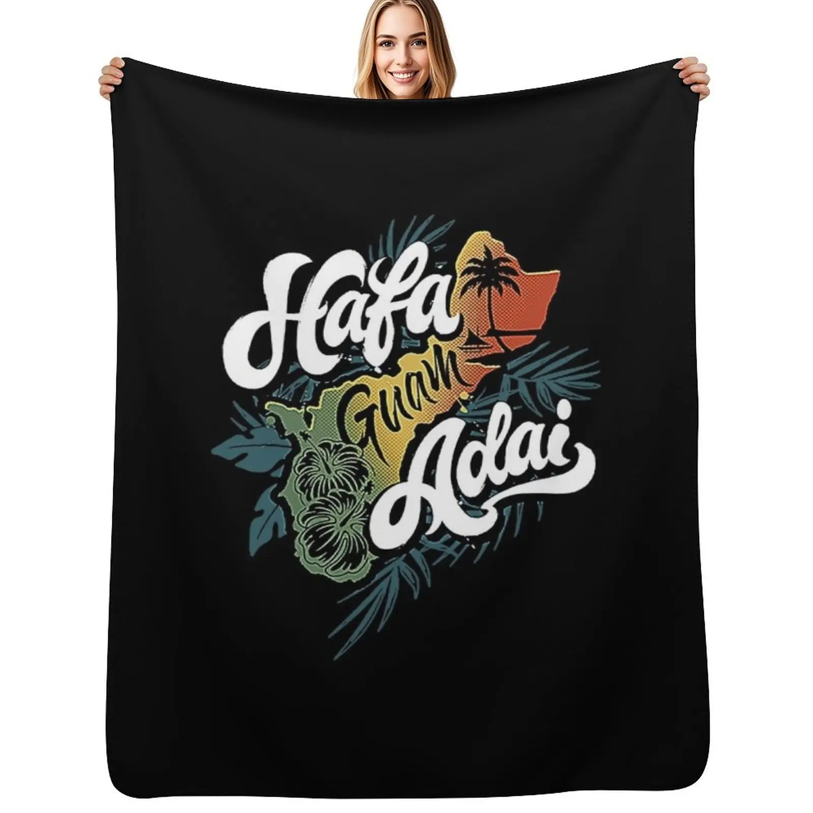 

Guam Hafa Adai Throw Blanket Fashion Sofas For Baby funny gift Cute Blankets