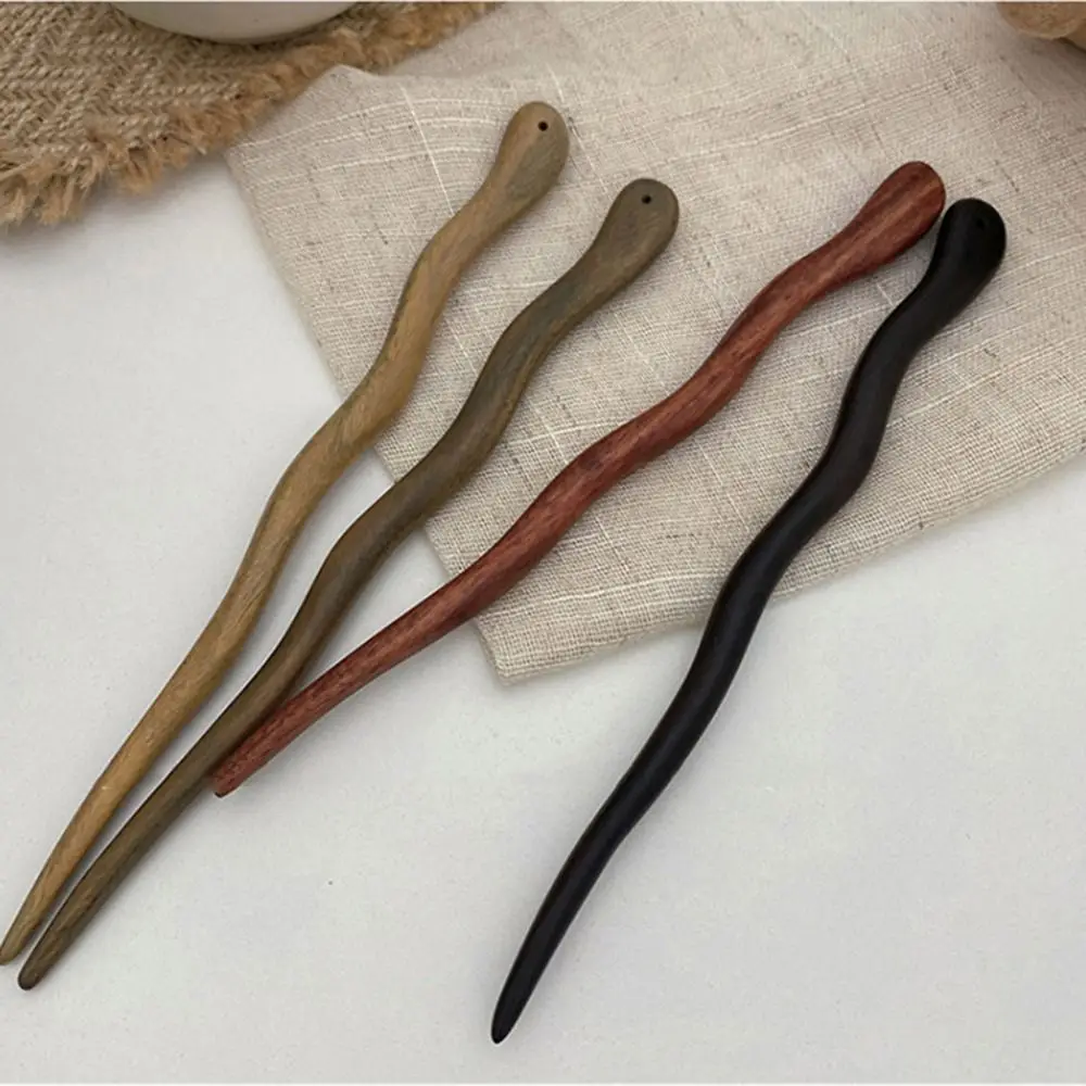 For Women Cheongsam Disk Hair Headwear For Girl Chinese Style Hair Fork Wooden Hair Stick Hairpin Hair Accessories