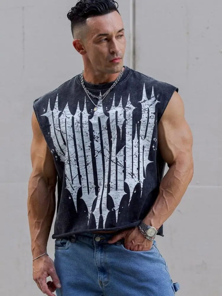 Camiseta sin mangas de algodón para gimnasio de verano de marca para hombre, ropa de culturismo para hombre, chaleco informal para entrenamiento físico y correr, ropa deportiva
