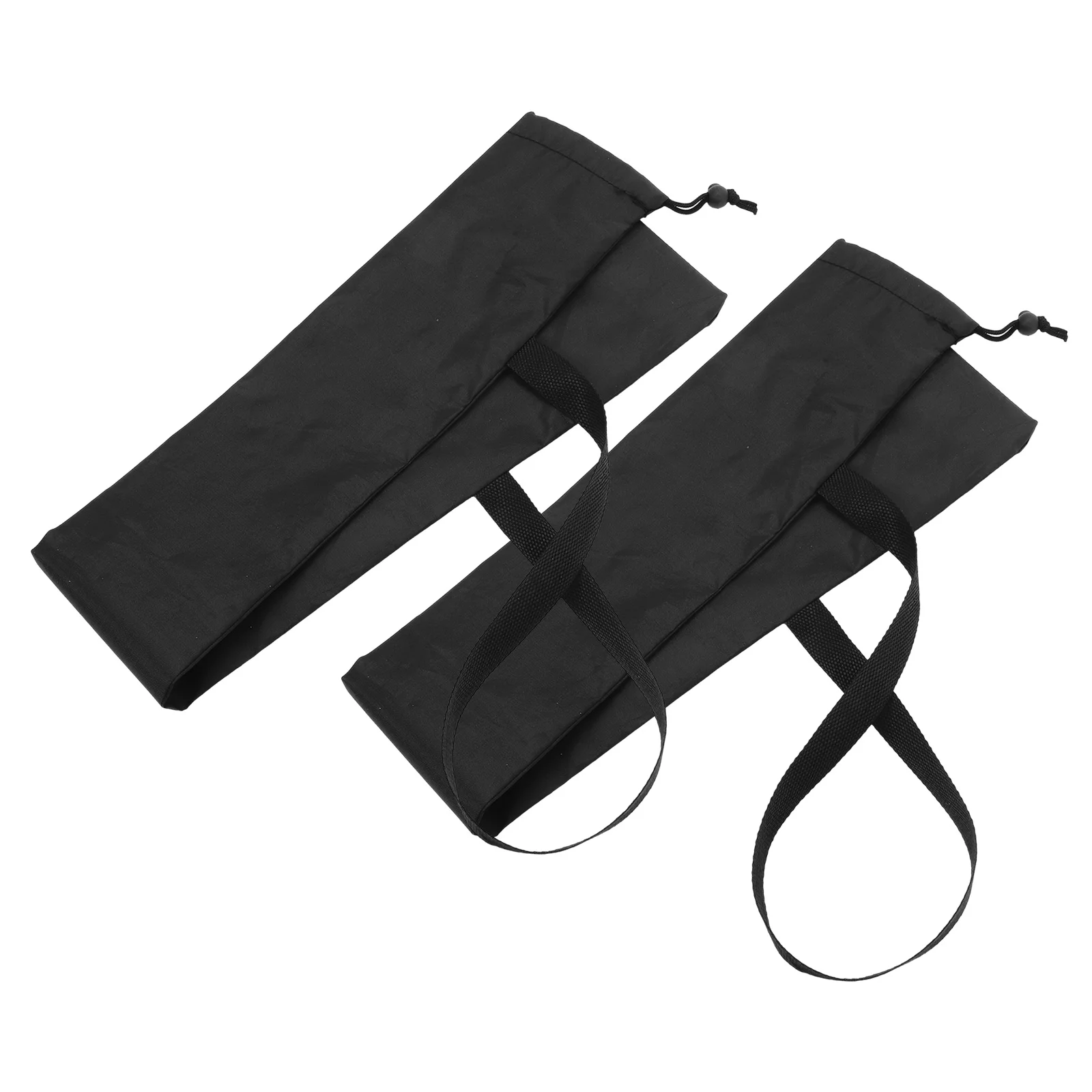 2 Pcs Tote Bag Storage Camp Chair Replacement Folding Beach Pouch Umbrella Cover 8600X1000X050CM Camping Black Travel